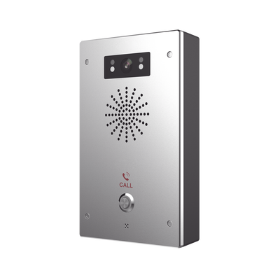Video Intercomunicador IP, 2 líneas SIP, 2 relevadores con botón para llamada, Onvif, anti-vandálico, PoE, IP65 e IK10, PoE