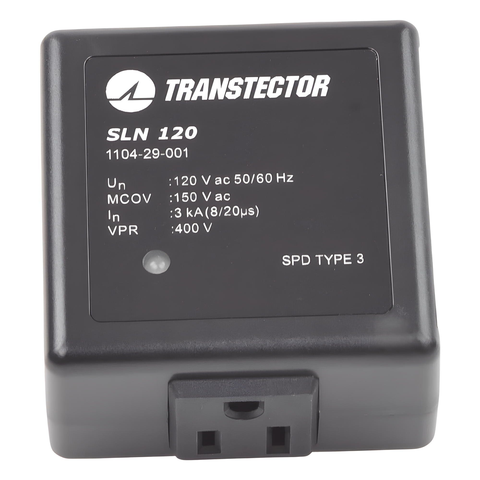 Protector Sobretensión / 120 VAC / SASD / 5 kA / NEMA 5-15R / Plug-in / UL 1449 / 2.4 x 2.8 x 2.9 in