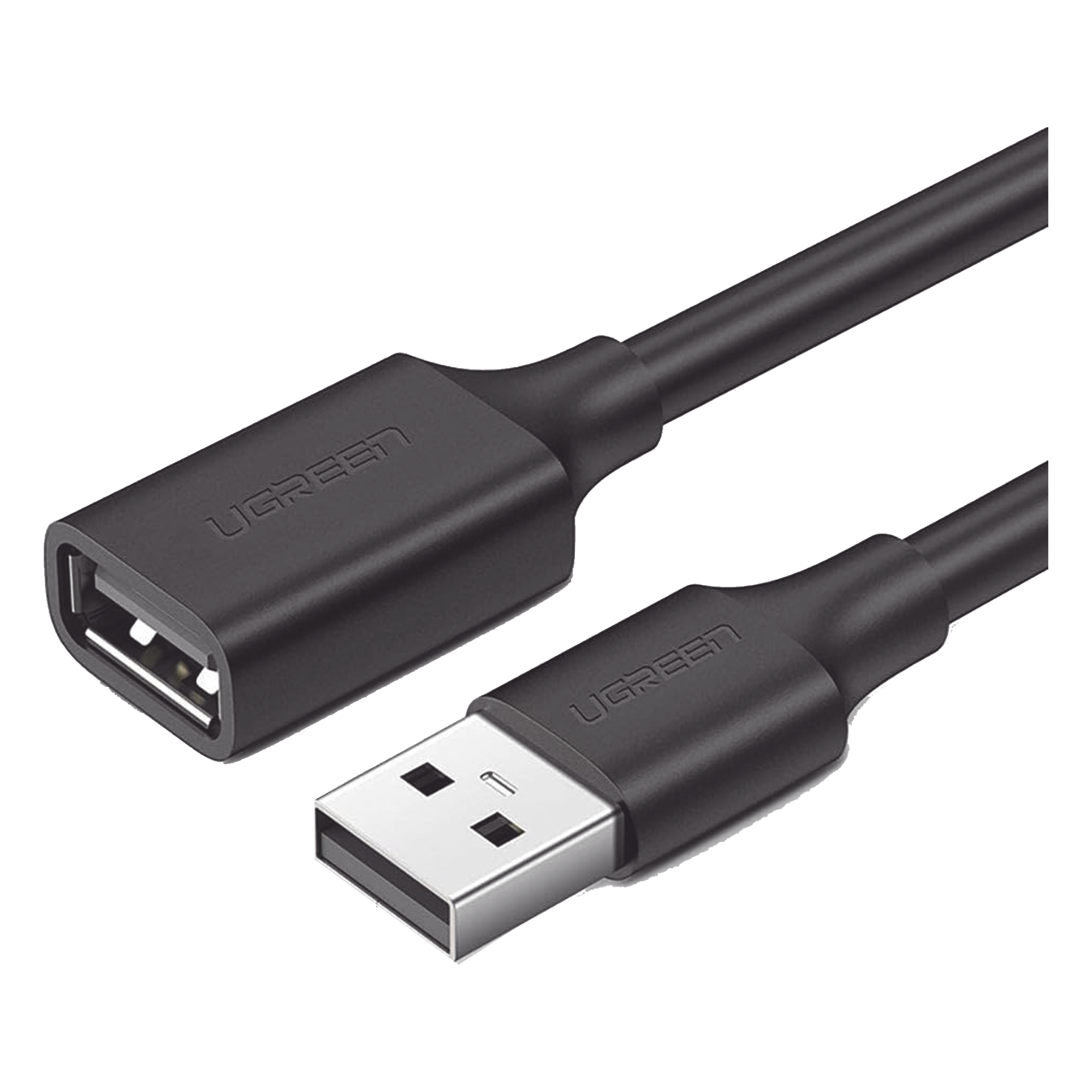 Cable Extensor USB 2.0 A a A | 1 metro | Macho-Hembra | Ultra Durabilidad | Núcleo de Cobre Estañado 28/22 AWG | Blindaje Interior Múltiple / Ideal para teclado, mouse, impresoras, etc. — UGREEN · SKU 10314