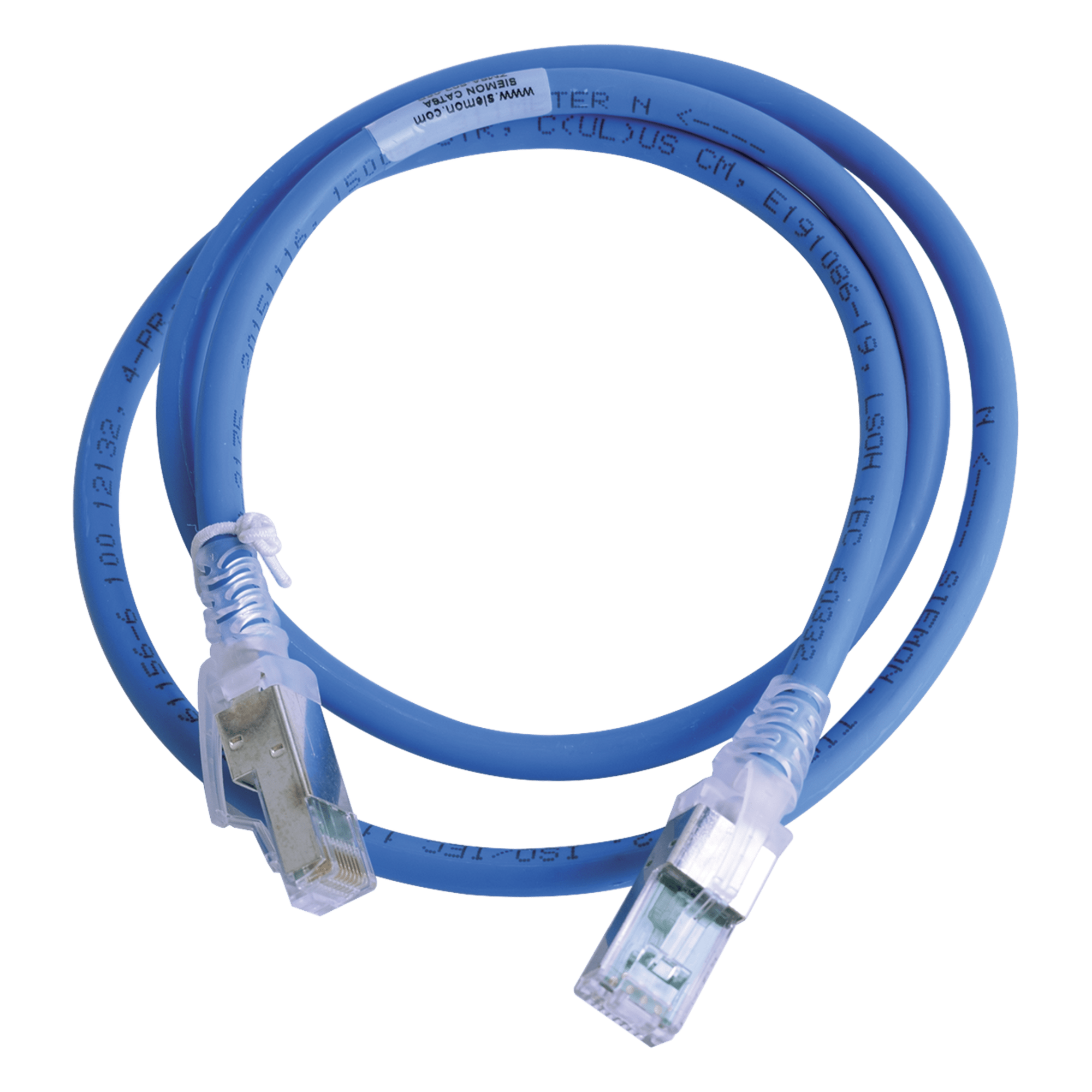 Patch Cord Z-MAX Cat6A S/FTP, CM/LS0H, 0.91 Metros (3 Pies), Color Azul, Versión Bulk (Sin Empaque Individual) — SIEMON · SKU ZM6A-S03-06B