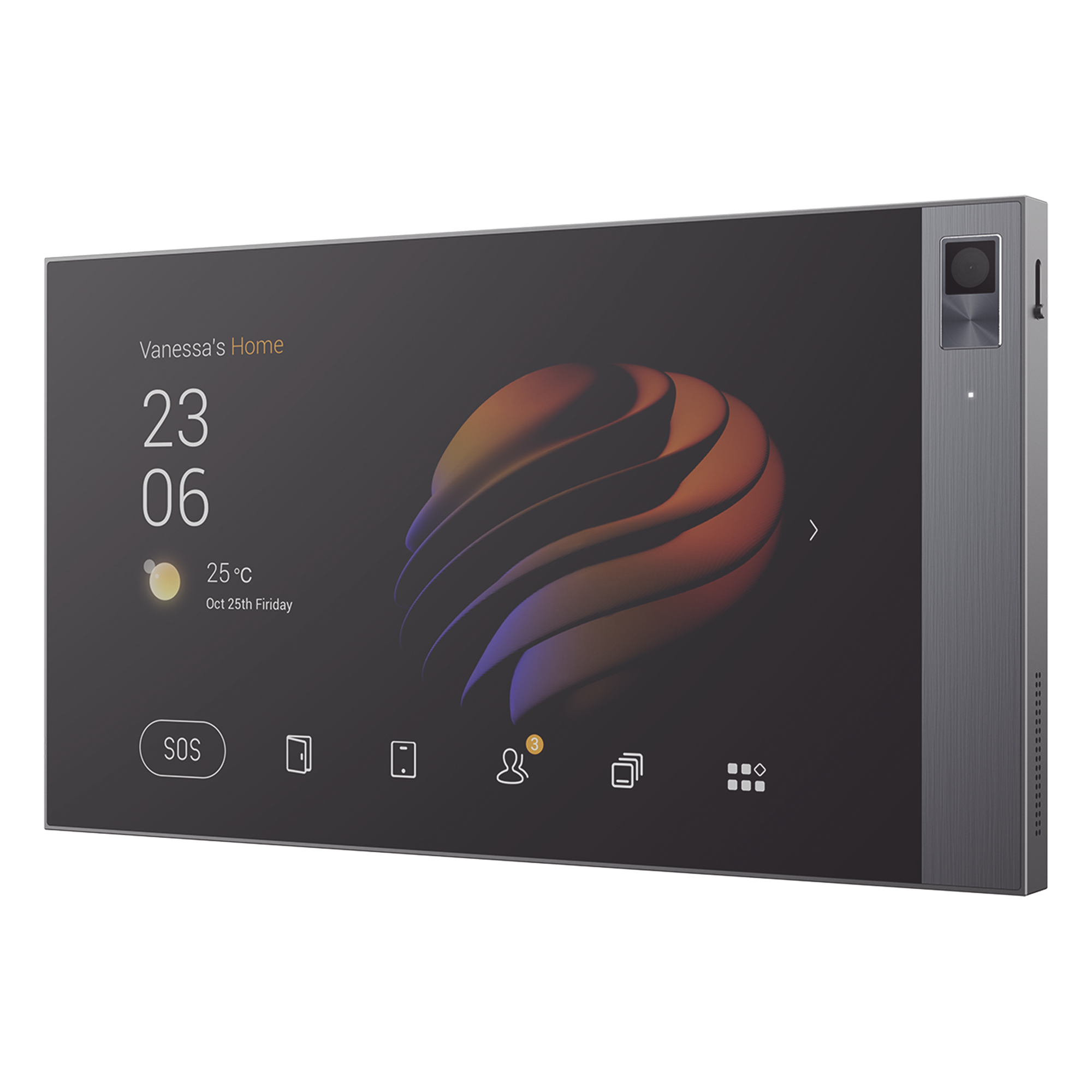 Pantalla táctil Hub controlador integrable con sistemas de automatización compatible con múltiples marcas. Conexión Wifi y Ethernet — AKUBELA · SKU PG71POEUS