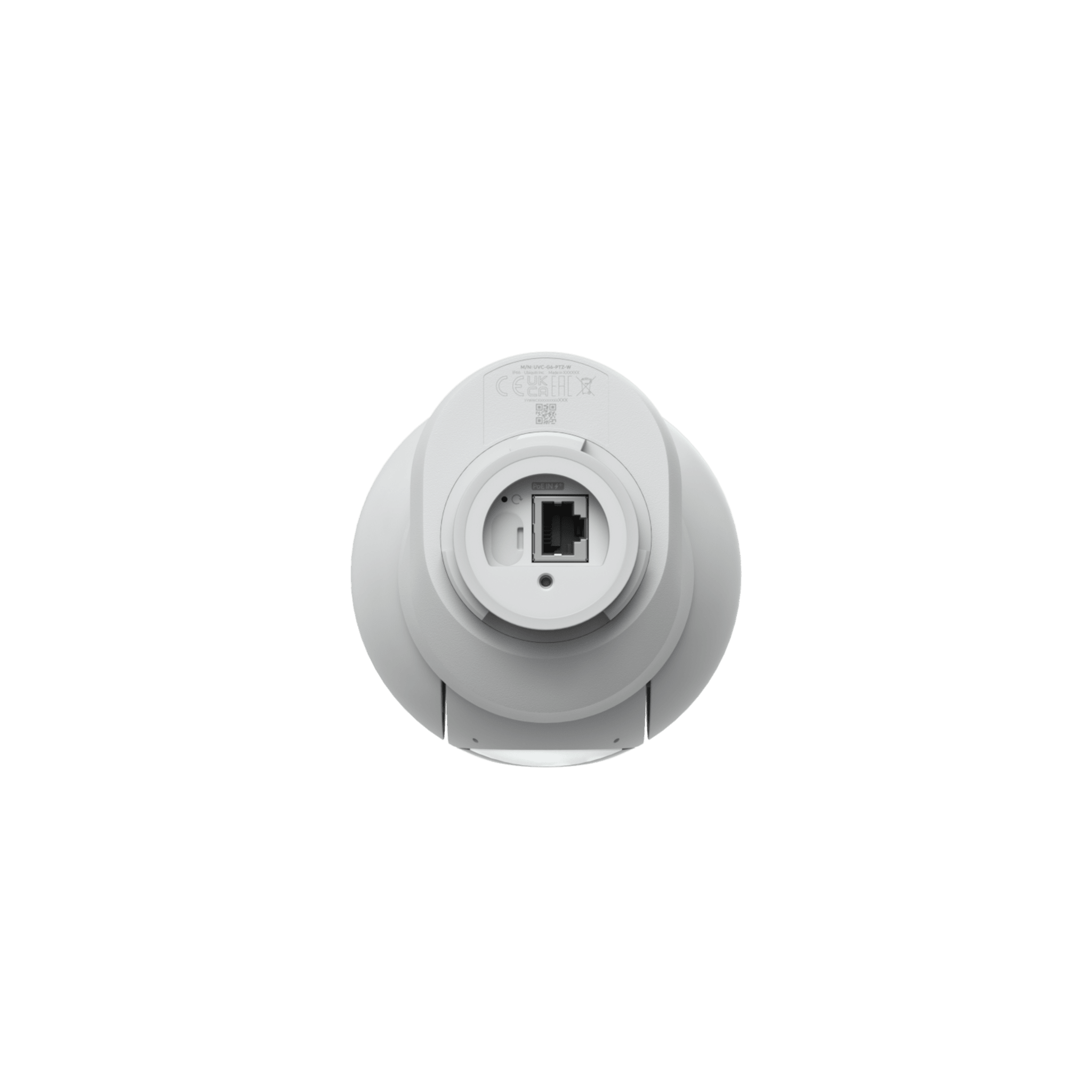 Cámara UniFi Protect G6 PTZ Color Blanco, Doble Lente 4K, Zoom Híbrido 10x, Motor AI Multi-TOPS, Visión Nocturna IR 30m, Audio Bidireccional, Protección IP66, Resistencia al Vandalismo IK04