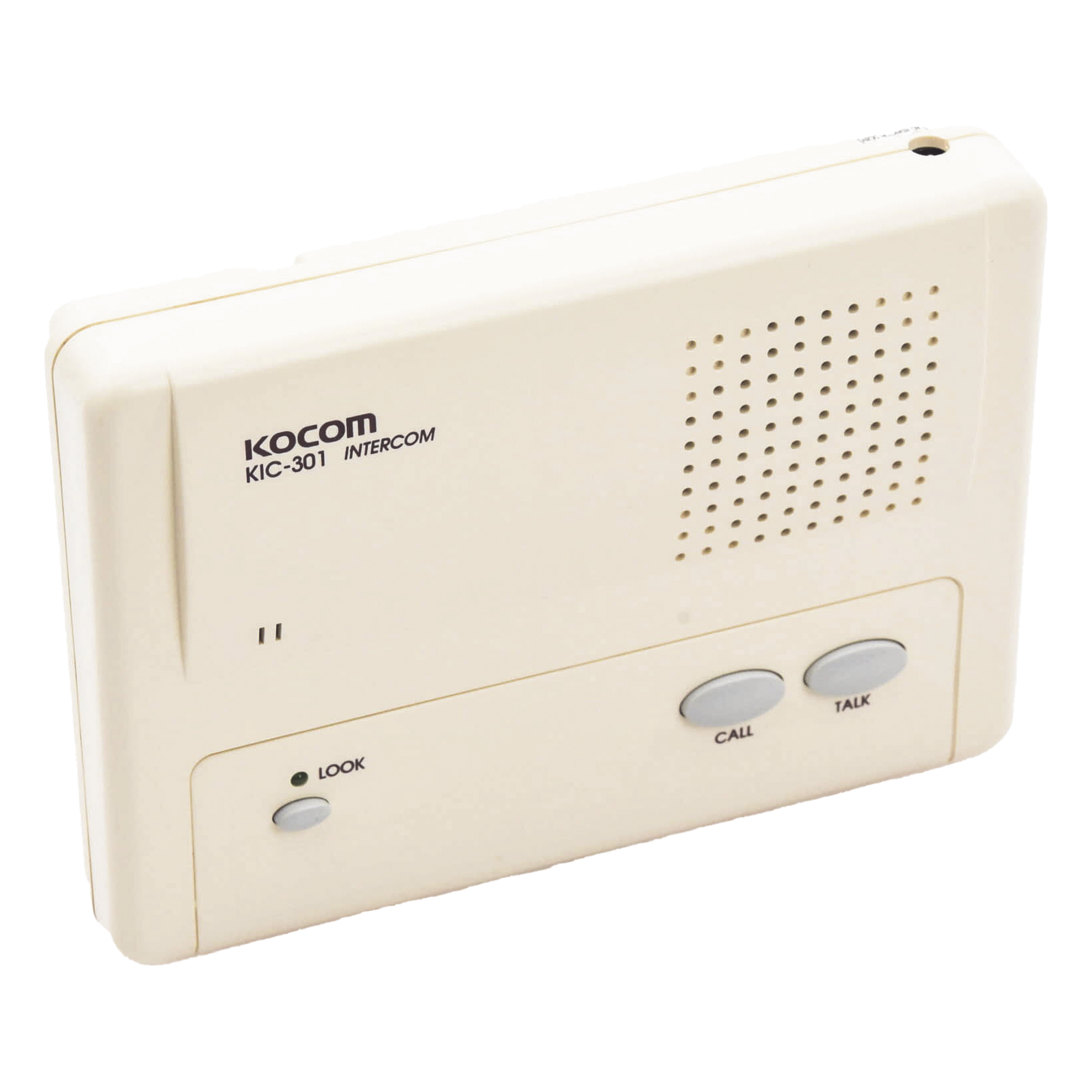 Intercomunicador Manos Libres / 1 Extensión / Alcance 200 m (656.2 ft) / Cable 2 Hilos / Montaje en Pared — SYSCOM · SKU KIC-301