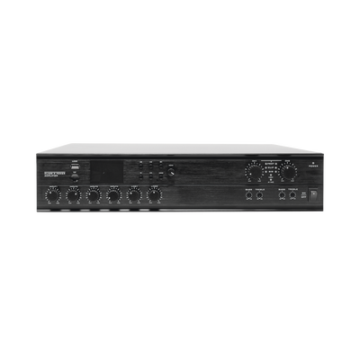 Amplificador Mezclador Matricial | 2 zonas | 240w por canal | 6 entradas | Receptor de medios