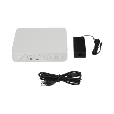 Amplificador | Bluetooth | 2 Canales con Control de volumen Independiente | 30 W por Canal | Salida 4-8 Ω x 2 | 100V COM x 2 | Una Zona | Música Ambiental