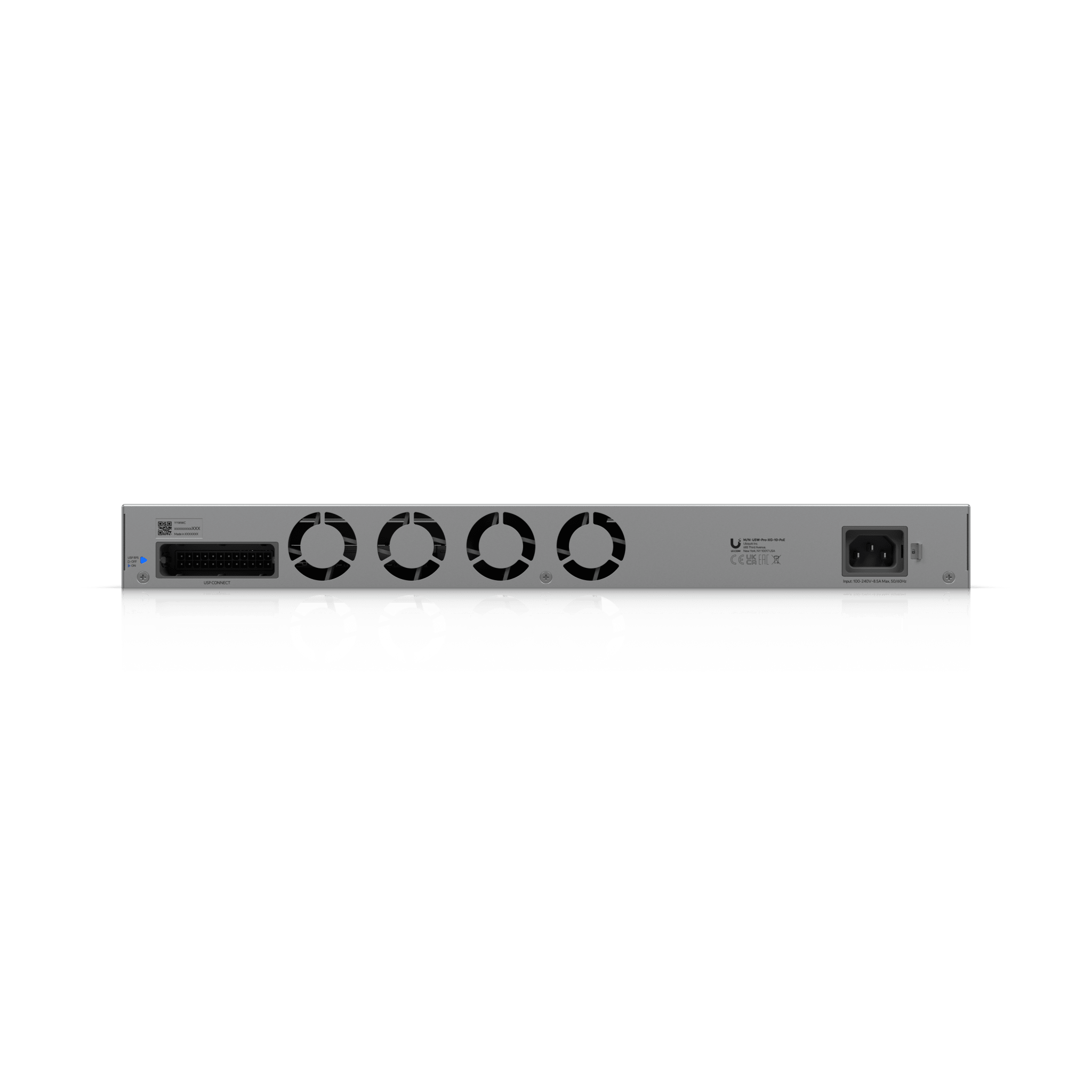 USW Pro XG 10 PoE Switch PoE+++ Capa 3 Etherlighting™ de 10 Puertos 10GbE (Todos PoE+++) y 2 Puertos SFP+ con Disponibilidad PoE de 400W