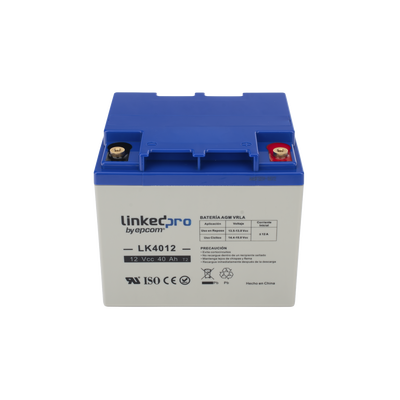 Batería de respaldo 12 V | 40 Ah | AGM | Especial para Seguridad Electrónica | UPS | Sistemas de Emergencia | Certificada UL | Vida útil 5 años | Terminales T2