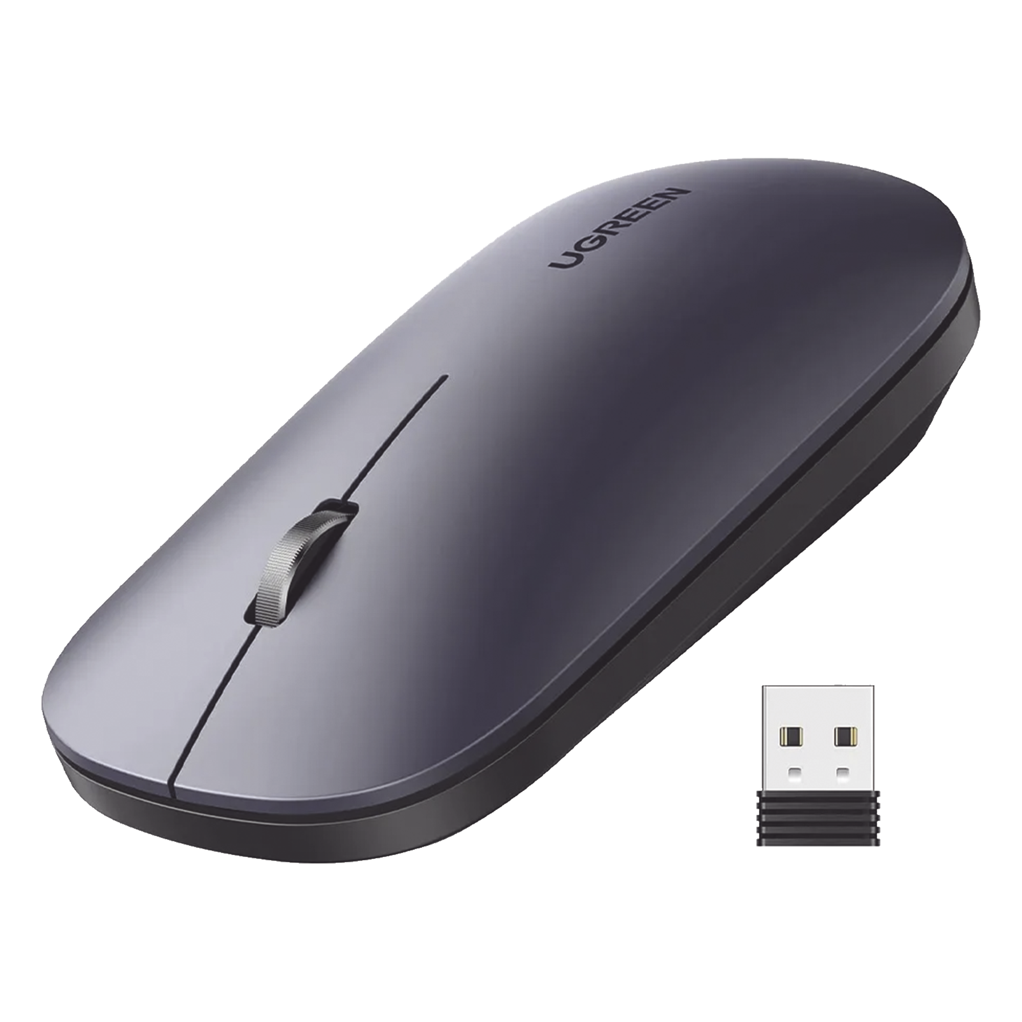 Mouse Inalámbrico / 2.4 GHz / Alcance 10 m (32.8 ft) / DPI 1000-4000 Ajustable / Ultra Delgado 3 cm / Silencioso 40 dB — UGREEN · SKU 90372