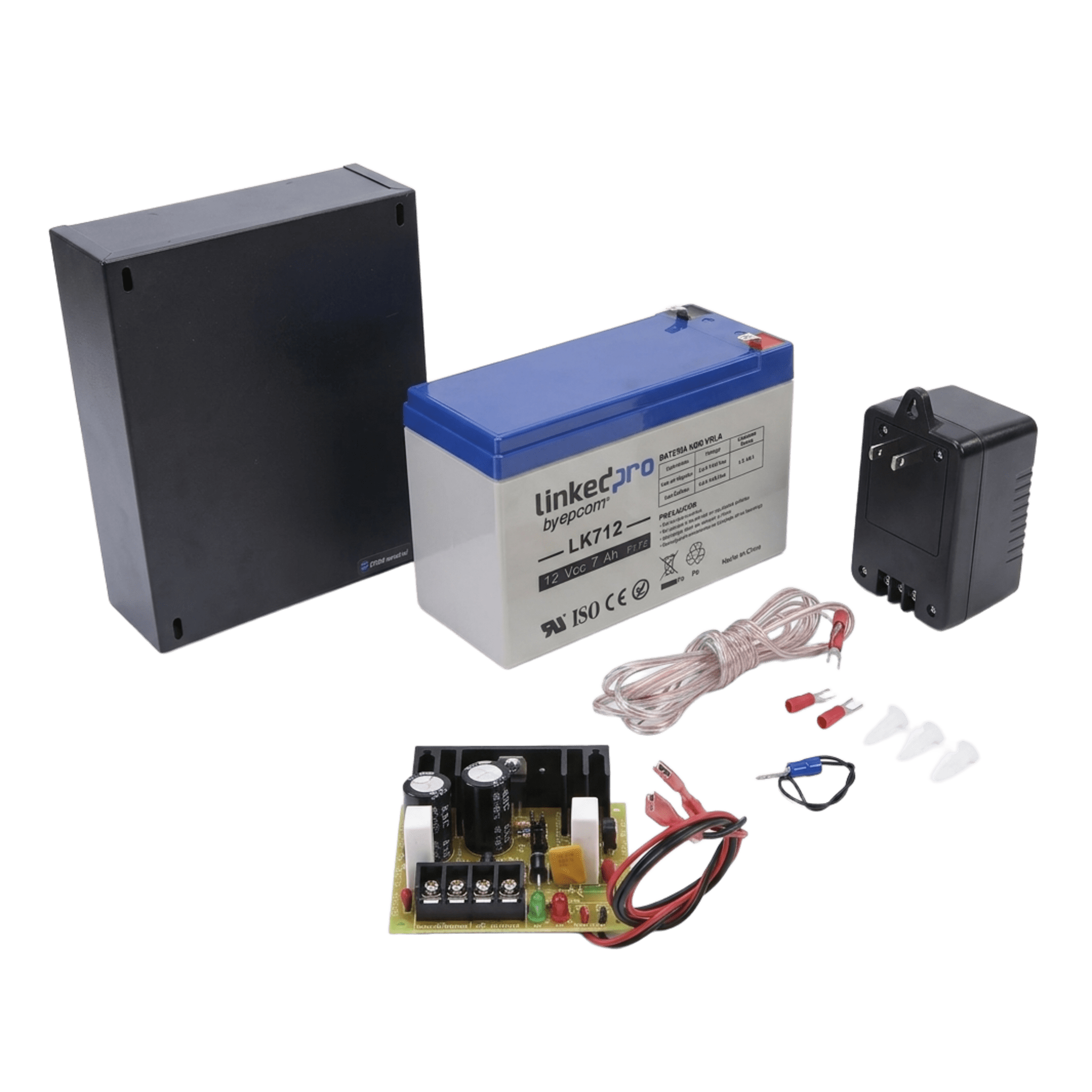 Fuente de 12 Vcc 1A / Para Control de Acceso / Con Batería de Respaldo Incluida LK712 / — ELK PRODUCTS · SKU ELK12V1AK