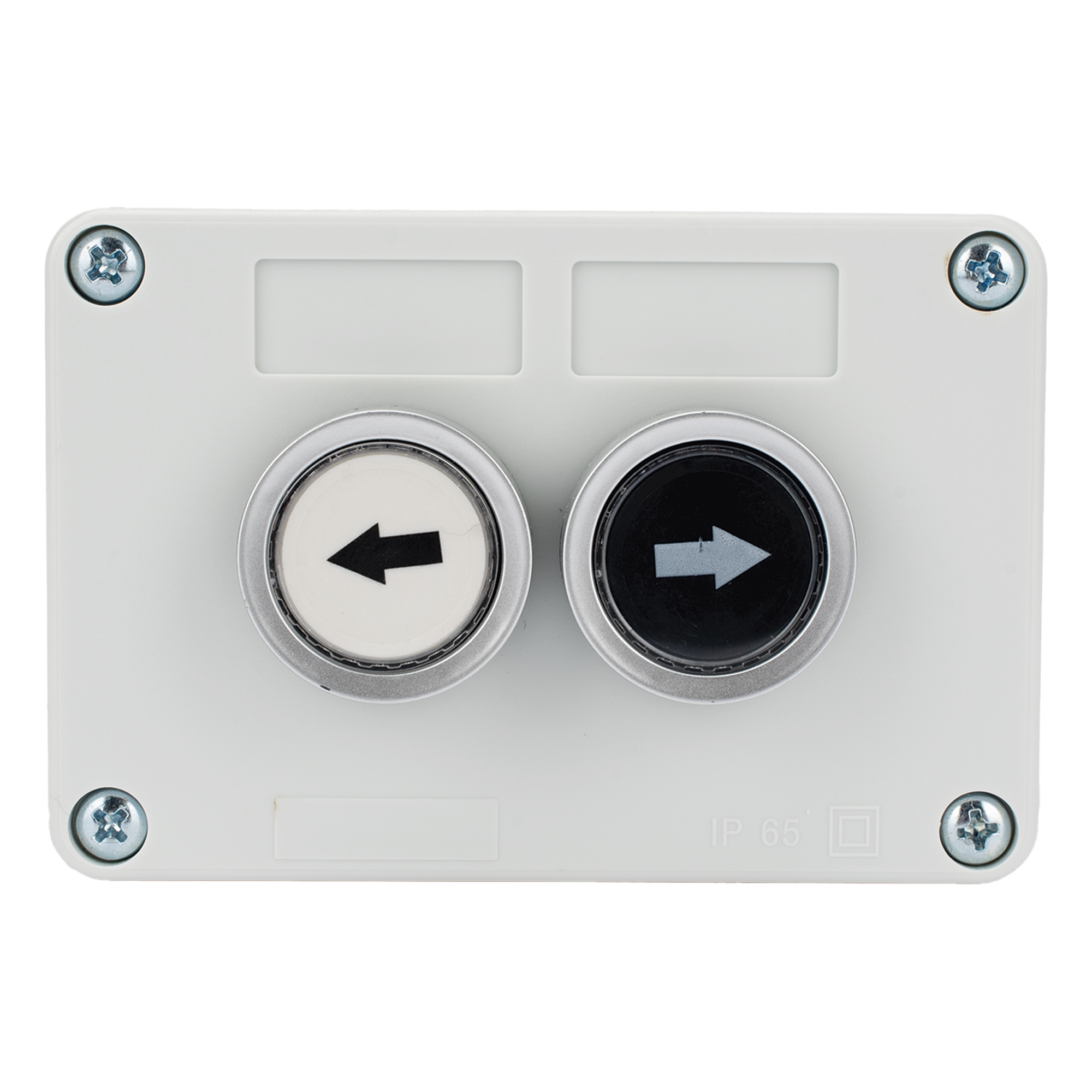 Botonera Doble Para Barreras Vehiculares, Operadores Corredizos y Abatibles. — ACCESSPRO · SKU XBS-SW-22