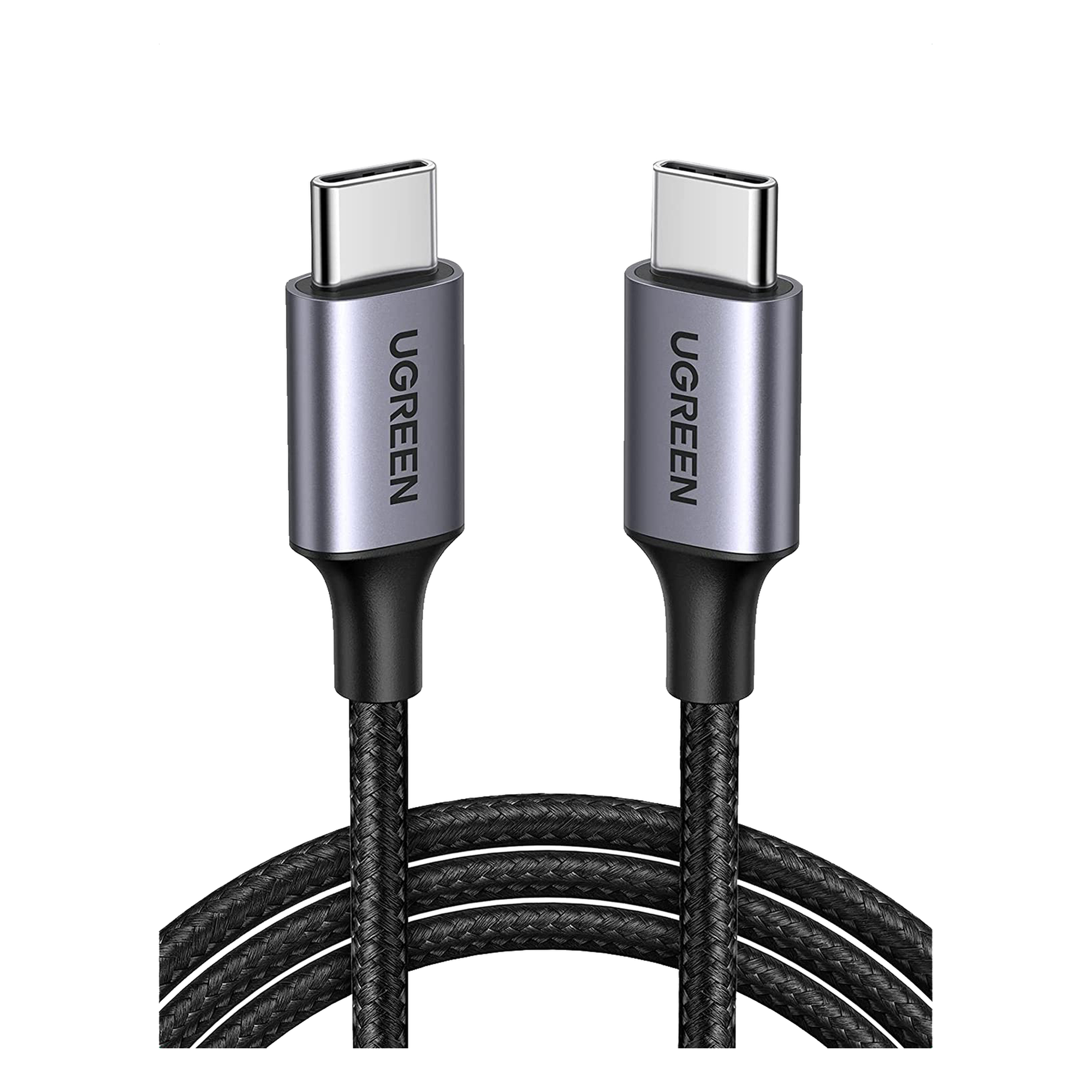 Cable USB-C a USB-C / 2 Metros (6.56 Pies) / 60W PD3.0 / 480 Mbps / Nylon Trenzado / Aluminio — UGREEN · SKU 50152