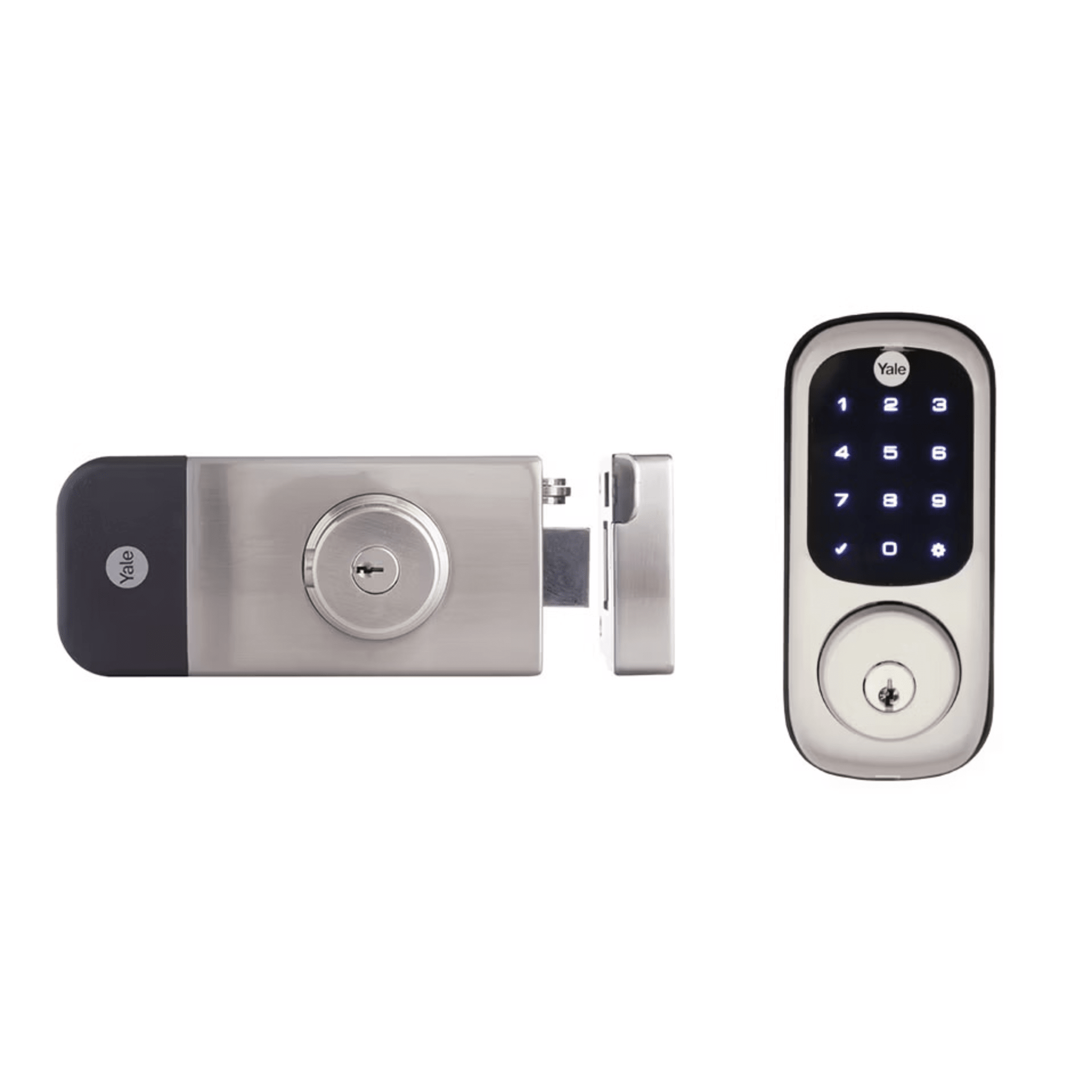 Cerradura Digital para Exteriores / Teclado Digital Táctil / Control Remoto App Yale / Compatible Zigbee-Z Wave Plus / Resistente Intemperie / Hasta 250 Usuarios / Baterías AA