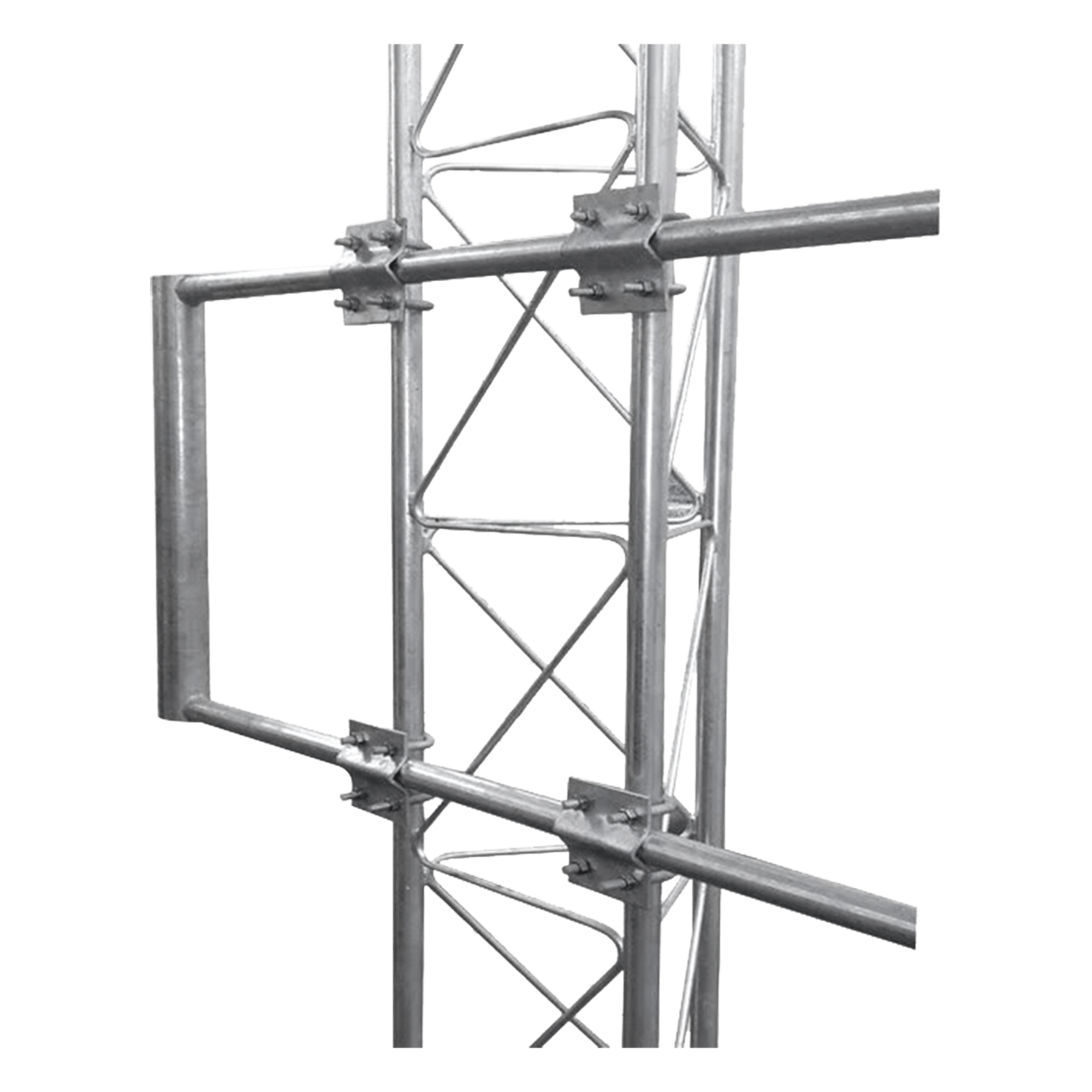 Brazo Uso Rudo para Torre STZ Galvanizado por Inmersión en Caliente de 170 x 60 cm Tubo 2" Ced 30. — SYSCOM TOWERS · SKU S-BLUE-G