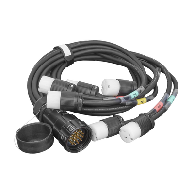 Tomacorriente TIPO SOCAPEX con DERIVACIÓN A 6 tomas tipo Edison — EPCOM PROAUDIO · SKU EPSOCEFO