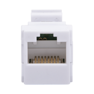 Acoplador UTP Cat6A Hembra RJ45 a RJ45 Hembra Color Blanco
