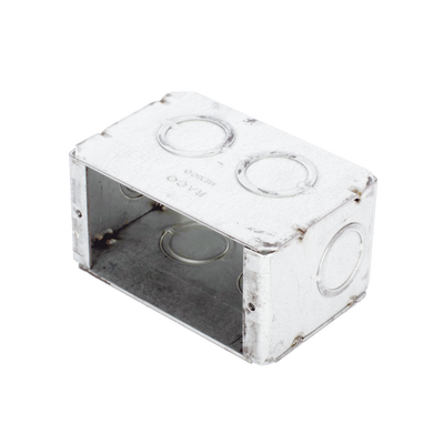 Caja (Chalupa) Multigang de 1 Gang/ Profundidad de 2-1/2 Pulgadas (6.35 cm)/ 8 TKO (1/2 y 3/4).