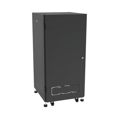 Gabinete Profesional para Telecomunicaciones de 19in, Instalación a Piso, 24UR, 600 mm Profundidad, Se envía el Gabinete Armado.