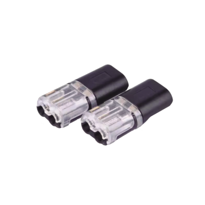 Bolsa con 25 conectores / Enchufables / Para 2 cables / compatibles en calibre 22 al 18 AWG
