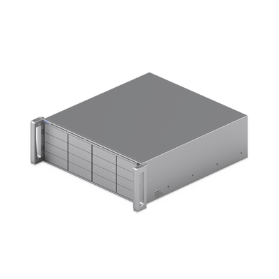ENVR UniFi Enterprise con Soporte para hasta 210 Cámaras HD, 140 Cámaras 2K o 70 Cámaras 4K, con UniFi Protect & Access, 1 Puerto RJ45 10G, 2 Puertos SFP+ 10G y 16 Bahías para Discos Duros