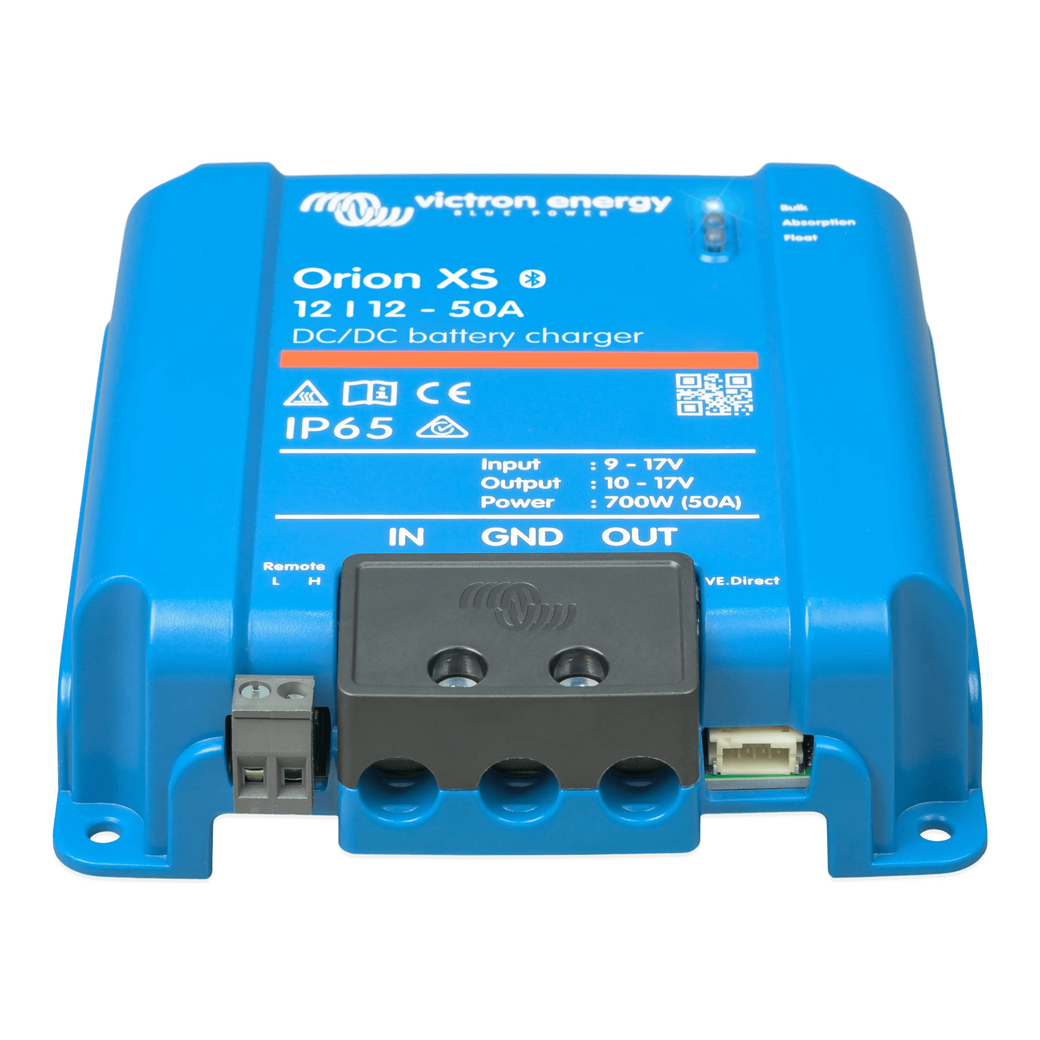 Orion XS 12/12-50 A / Cargador de Baterías CC-CC / 50 A 12 V / IP65 / Compatibilidad Alternador Inteligente / Para Bancos de Baterías de 500 Ah