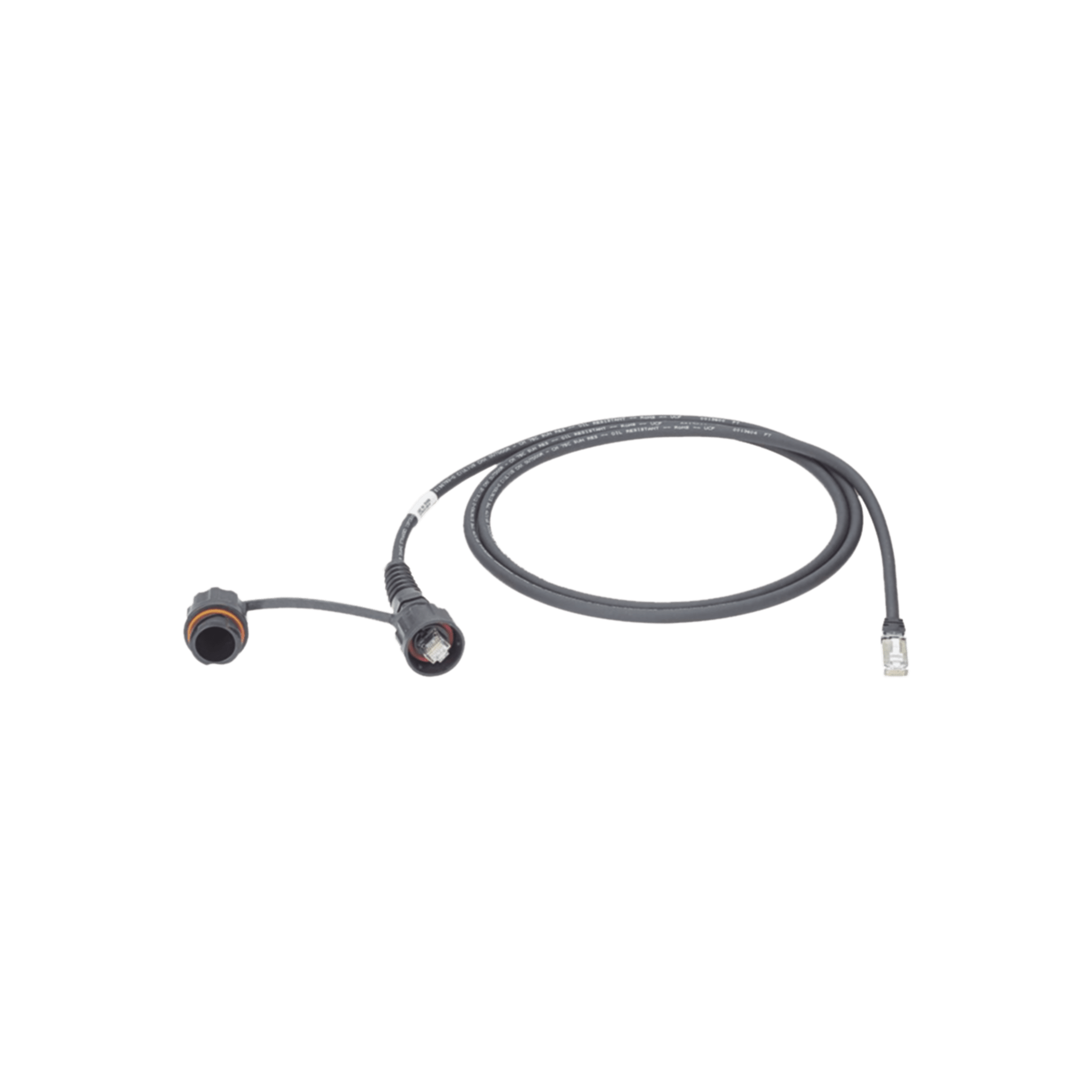 Patch Cord Cat6A IndustrialNet, Blindado S/FTP, Con Plug Industrial y Tapa en Un Extremo, 2 Metros (6.56 Pies) — PANDUIT · SKU ISTP6X2MBLR