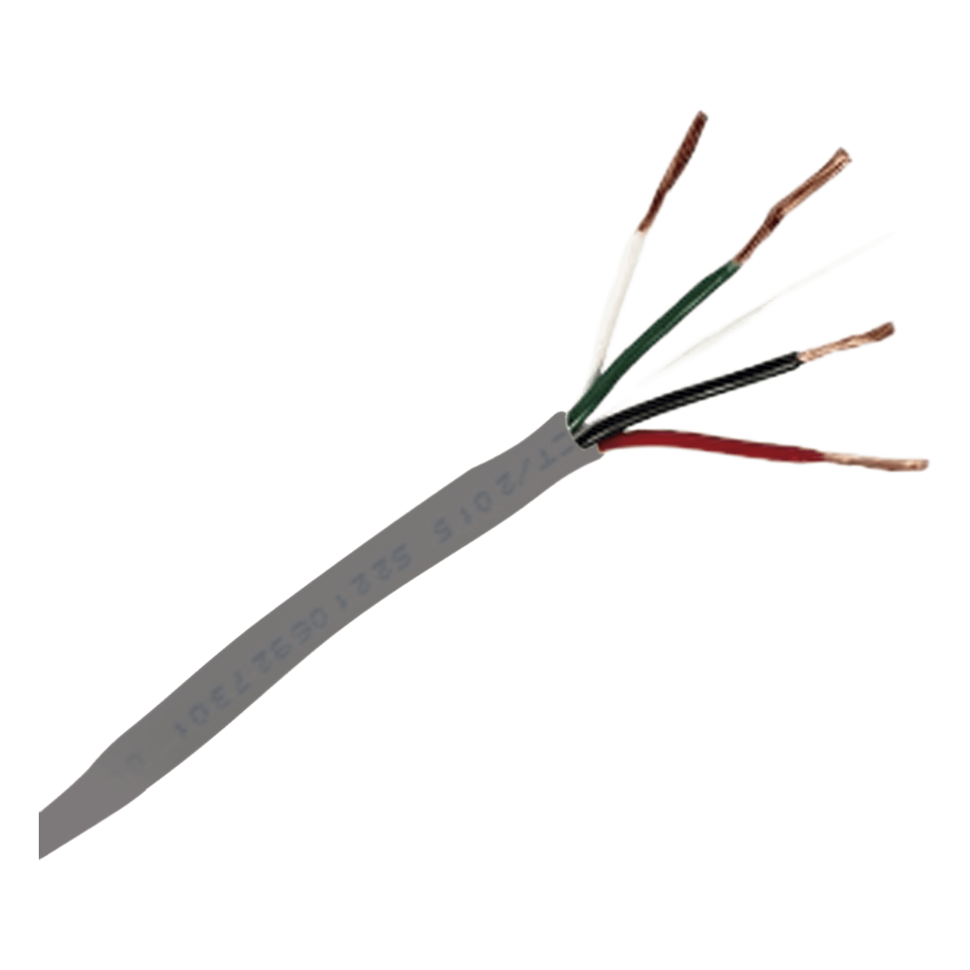 Bobina de 305 Metros (1000 Pies) / Cable de Cobre / 4 X 18 AWG / Tipo Alarmas UL / Para Interior / Color Gris / Para Aplicaciones de Alarmas de Intrusión / Interfonos / TV Porteros / y Multi-Propósito / Hecho en México — VIAKON · SKU 92-70