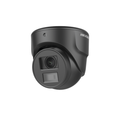 Ultra Mini Turret TURBO 2 Megapixeles (1080p) / Gran Angular / Lente 2.8 mm / 20 mts IR EXIR / Exterior IP67 / 4 Tecnologías (TVI / AHD / CVBS) / dWDR / Color Negro
