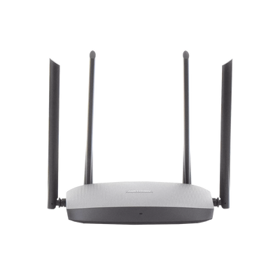 Router Inalámbrico WISP Gigabit / Hasta 1200 Mbps / Doble Banda AC (2.4 GHz y 5 GHz) / 3 Puertos LAN 10/100/1000 Mbps + 1 Puerto WAN 10/100/1000 Mbps / 4 Antenas Externas Omnidireccional de 5 dBi / Interior