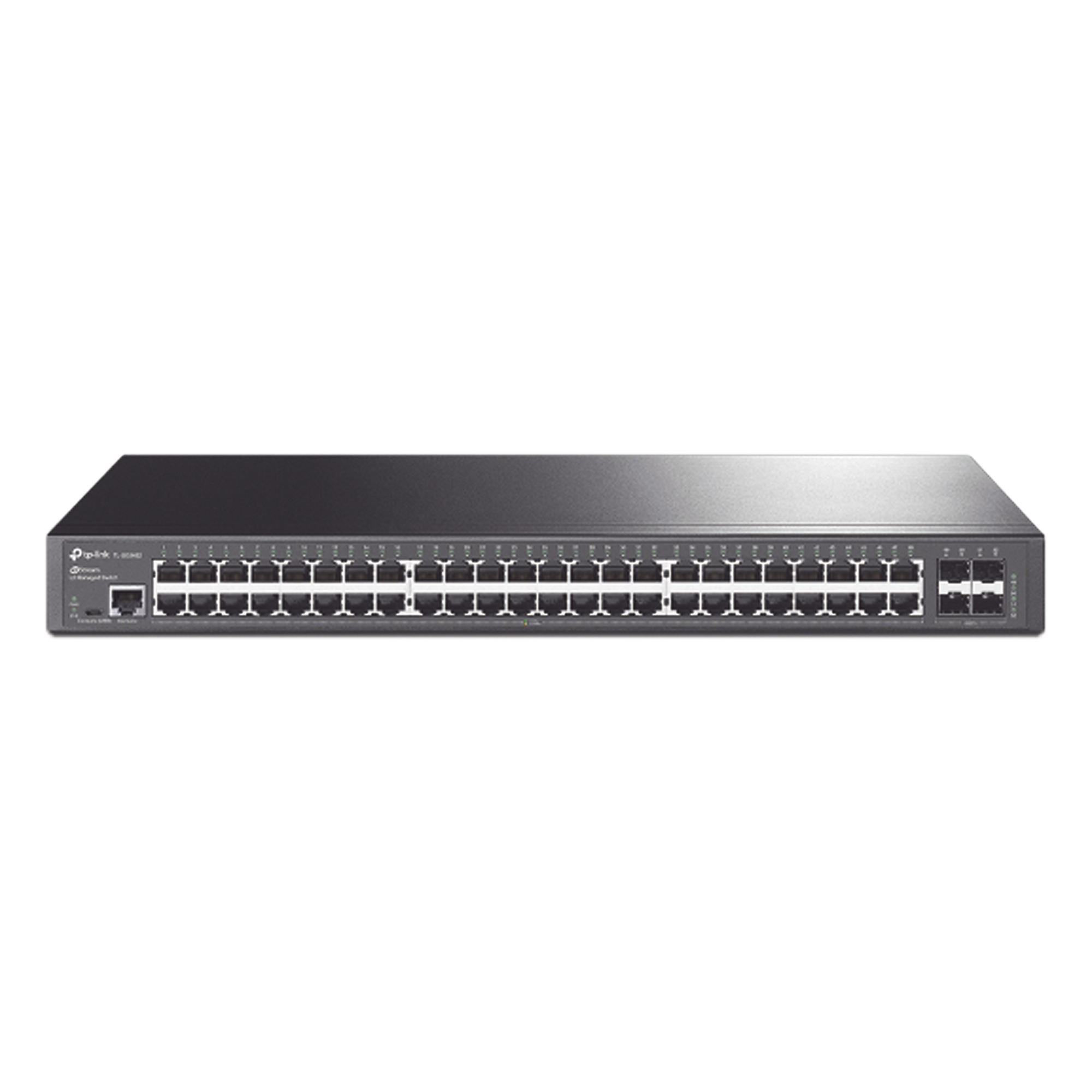 Switch Omada SDN Administrable / 48 puertos Gigabit y 4 puertos SFP / Funciones sFlow, QinQ y QoS / Administración centralizada OMADA — TP-LINK · SKU TL-SG3452