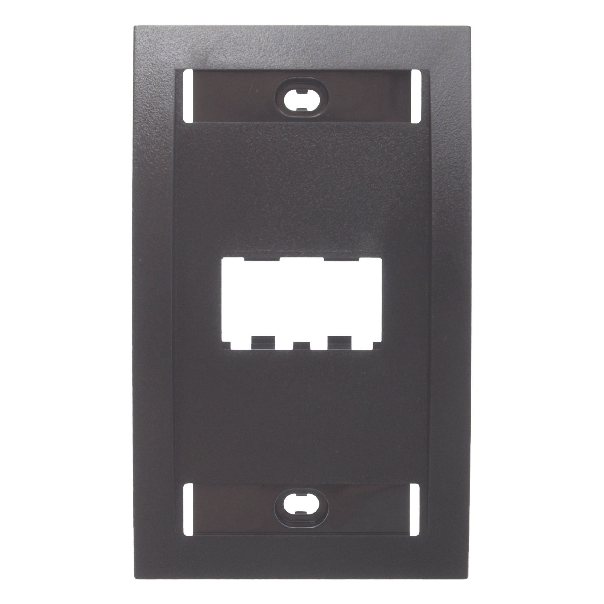 Placa de Pared Vertical Ejecutiva, Salida de 2 Puertos Mini-Com, Con Espacios Para Etiquetas, Color Negro — PANDUIT · SKU CFPE2BLY