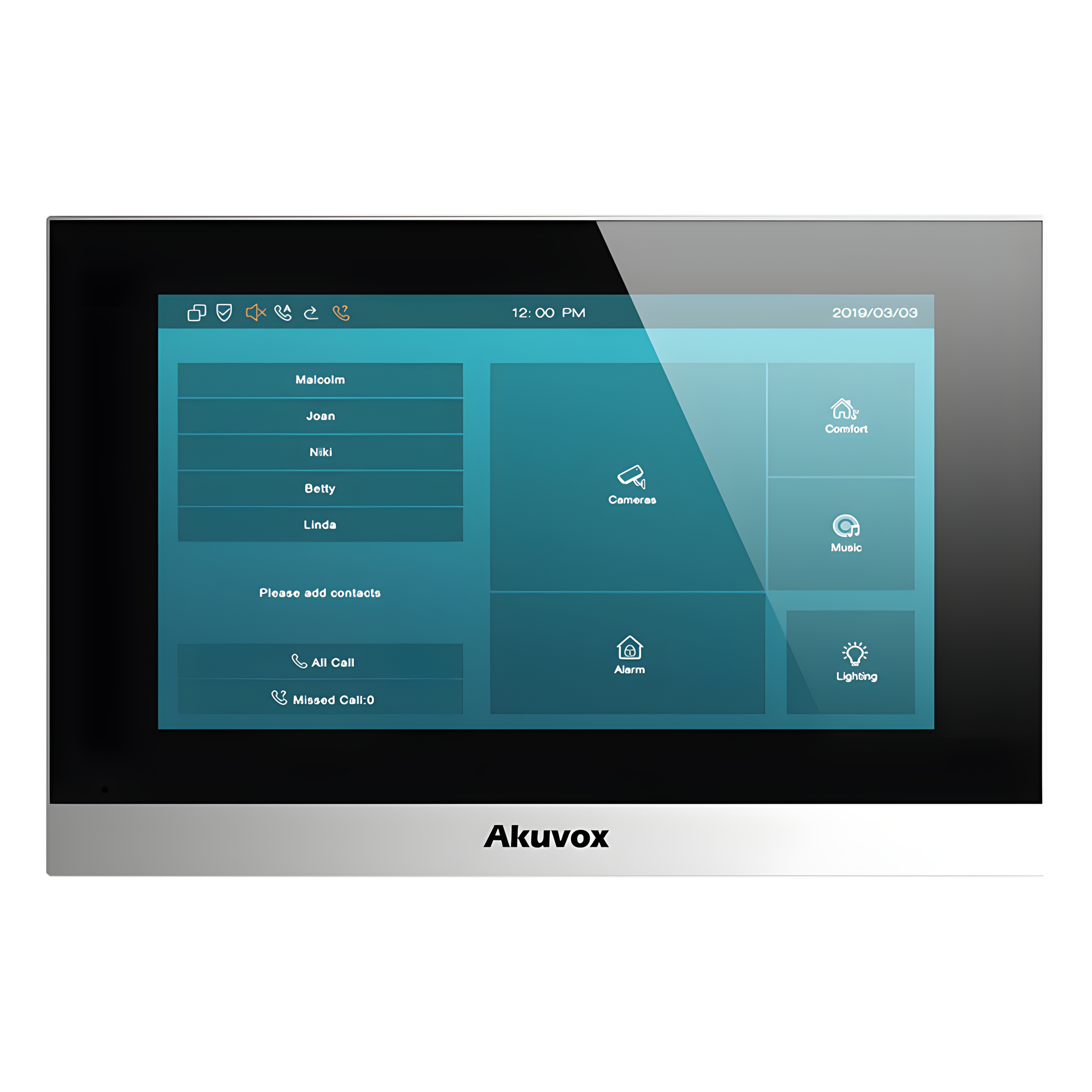 Monitor IP Touch / Pantalla 7" / SIP / PoE / Wi-Fi 2.4GHz / VAD con Cancelación de Eco