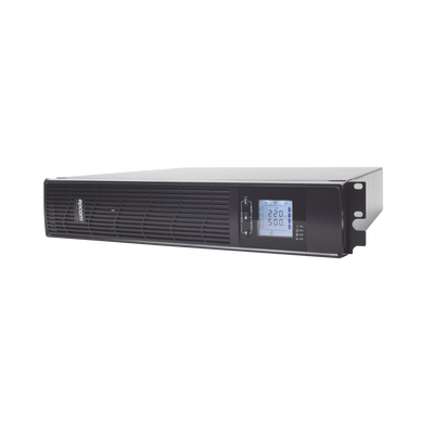 UPS de 1000VA/900W / Topología On-Line Doble Conversión / Entrada y Salida de 120 Vca / Clavija de Entrada NEMA 5-15P / Pantalla LCD Configurable /Formato Rack/Torre