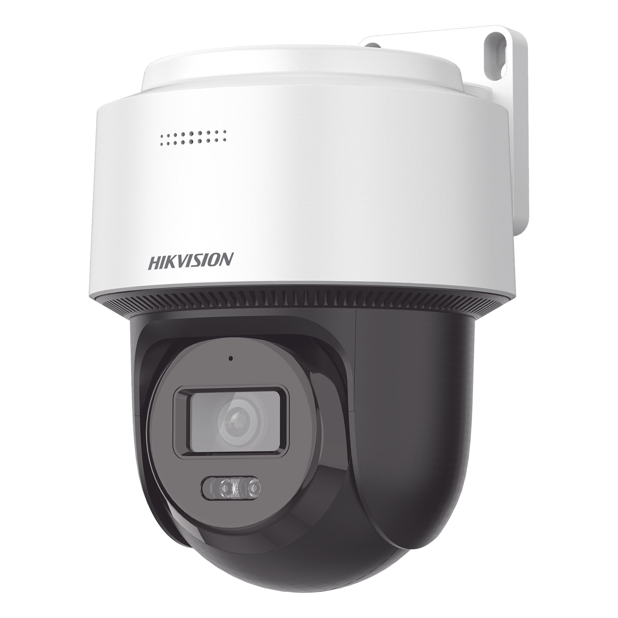 [FlexVu] Domo PT IP 4 Megapixel / Lente 4 mm / Dual Light (30 mts IR + 30 mts Luz Blanca) / Autoseguimiento en Humanos / PoE / IP66 / Micrófono y Bocina Integrado (Audio de Dos Vías) / Micro SD / Incluye Montaje de Pared o Techo / — HIKVISION · SKU DS-2DE2C400MWG-E