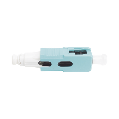 Conector de Fibra Óptica Pre-Pulido LightBow SC Simplex, Multimodo 50/125 (OM3/OM4), Re-Terminable, Color Aqua