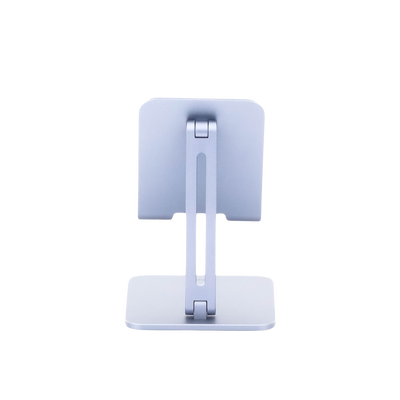 Soporte de Aluminio para IPad & Tablet | Plegable |Angulo Ajustable de 180° y 270° | Base Antideslizante | Protección de Silicona | Amplia Compatibilidad con dispositivos de 7.9'' a 12.9'' | Aluminio Solido | Color Gris