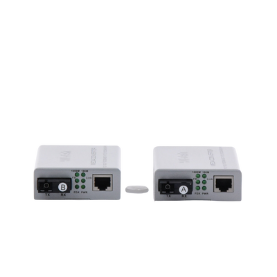 Convertidor de medios / Hasta 25 Km / 1 puerto SC/UPC 1000Mbps / 1 puerto RJ45 1000Mbps / WL: Tx 1310nm - Rx 1550nm / incluye 2 piezas A y B