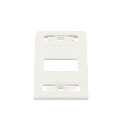 Placa de Pared Modular MAX, de 3 Salidas, Color Blanco, Versión Bulk (Sin Empaque Individual)