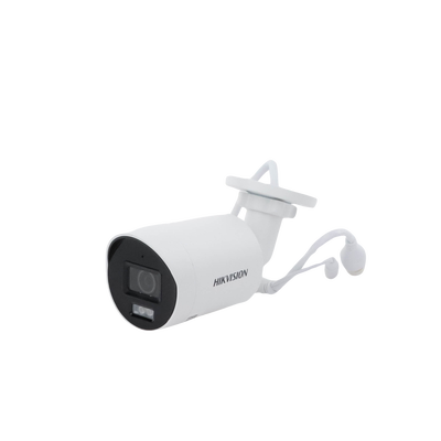 [Dual Light + ColorVu] Bala IP 8 Megapixel (4K) / Lente 2.8 mm / 40 mts IR + 40 mts Luz Blanca /  Microfono Integrado / Exterior IP67 /   WDR 130 dB / ACUSENSE (Filtro de Falsas Alarmas) / Captura Facial / PoE / Metal / ACUSEARCH