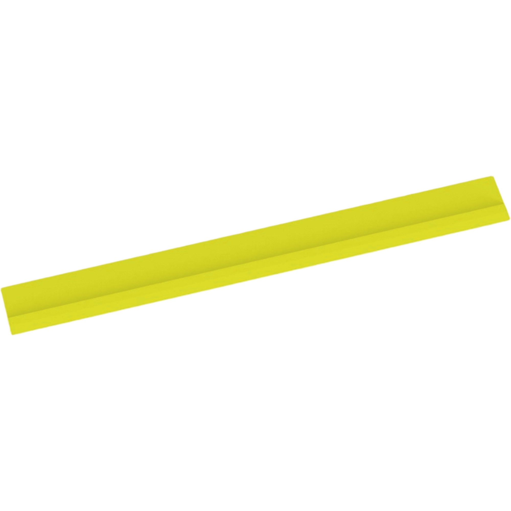 Tapa Con Bisagra a Presión Para Canaleta FiberRunner™ FR12X4YL6, de PVC Rígido, Color Amarillo, 1.8 m de Largo