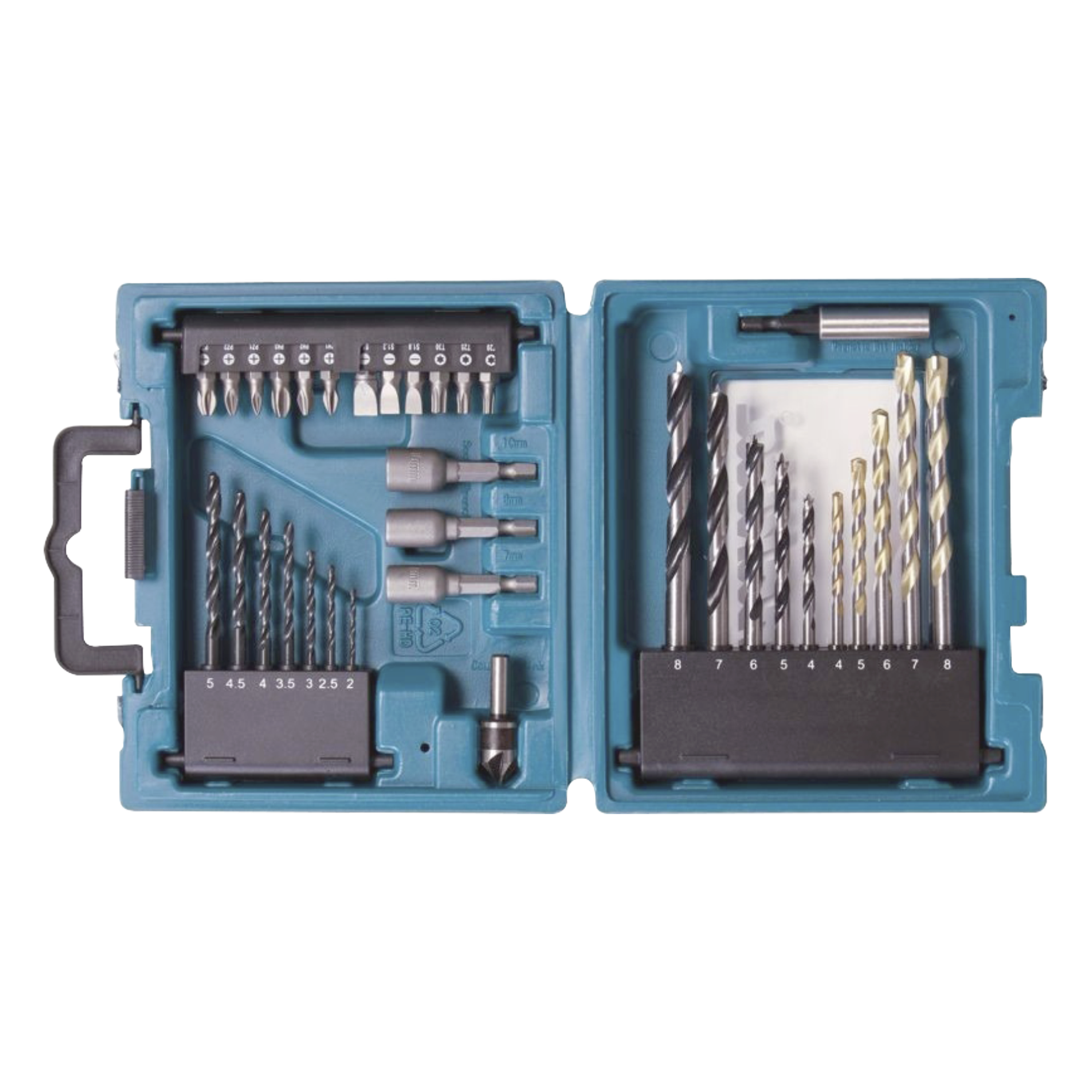 Juego de accesorios multipropósito 34 piezas brocas y puntas  para atornillar — MAKITA · SKU D-36980