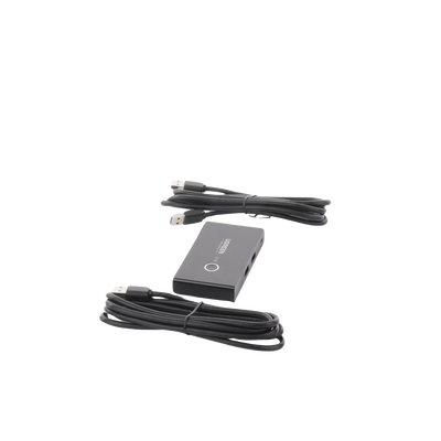 Conmutador USB para Compartir 4 Puertos USB 3.0 a 2 PC Ìs | Cambio Mediante Botón | Incluye Dos Cables USB de 1.5 m | ABS | Permite que 2 Usuarios Compartan 4 Dispositivos Periféricos USB3.0, como una impresora, un escáner, etc.