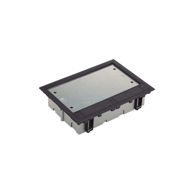 Caja Para Instalación en Piso Falso para Voz, Datos o Contactos Eléctricos / Capacidad para 6 Módulos / Espacio Embellecedor en la Tapa / Profundidad Ajustable de 90 a 120 mm (3.54 a 4.72 pulgadas) / Los Módulos se Adquieren Aparte / (SF610/14CY)