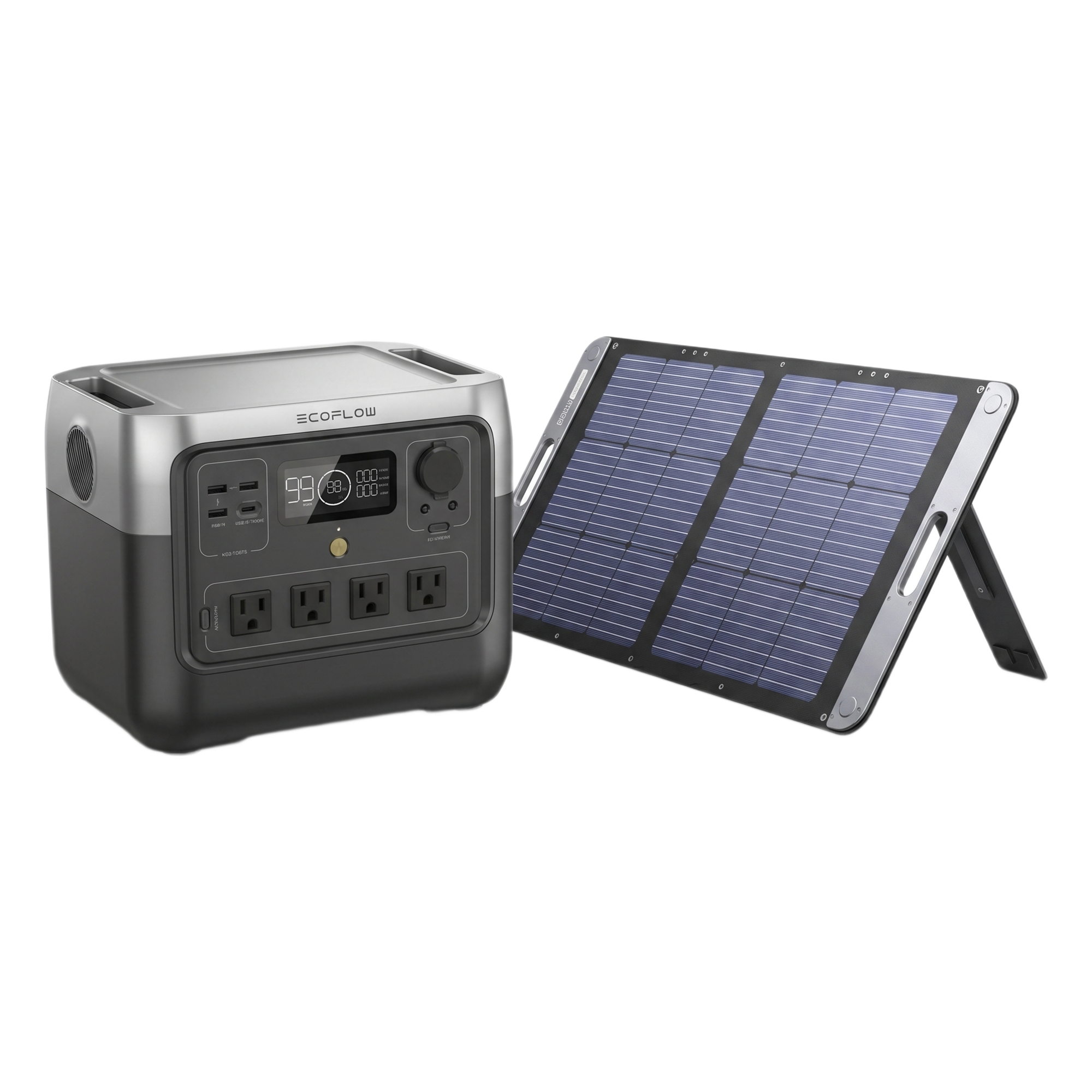 Kit de Energía Portátil / Estación 768 Wh / Salida AC 800 W (1600 W X-Boost) / Panel Solar 200 W / Batería LiFePO4 / IP67 — UGREEN · SKU KITEFR62015114