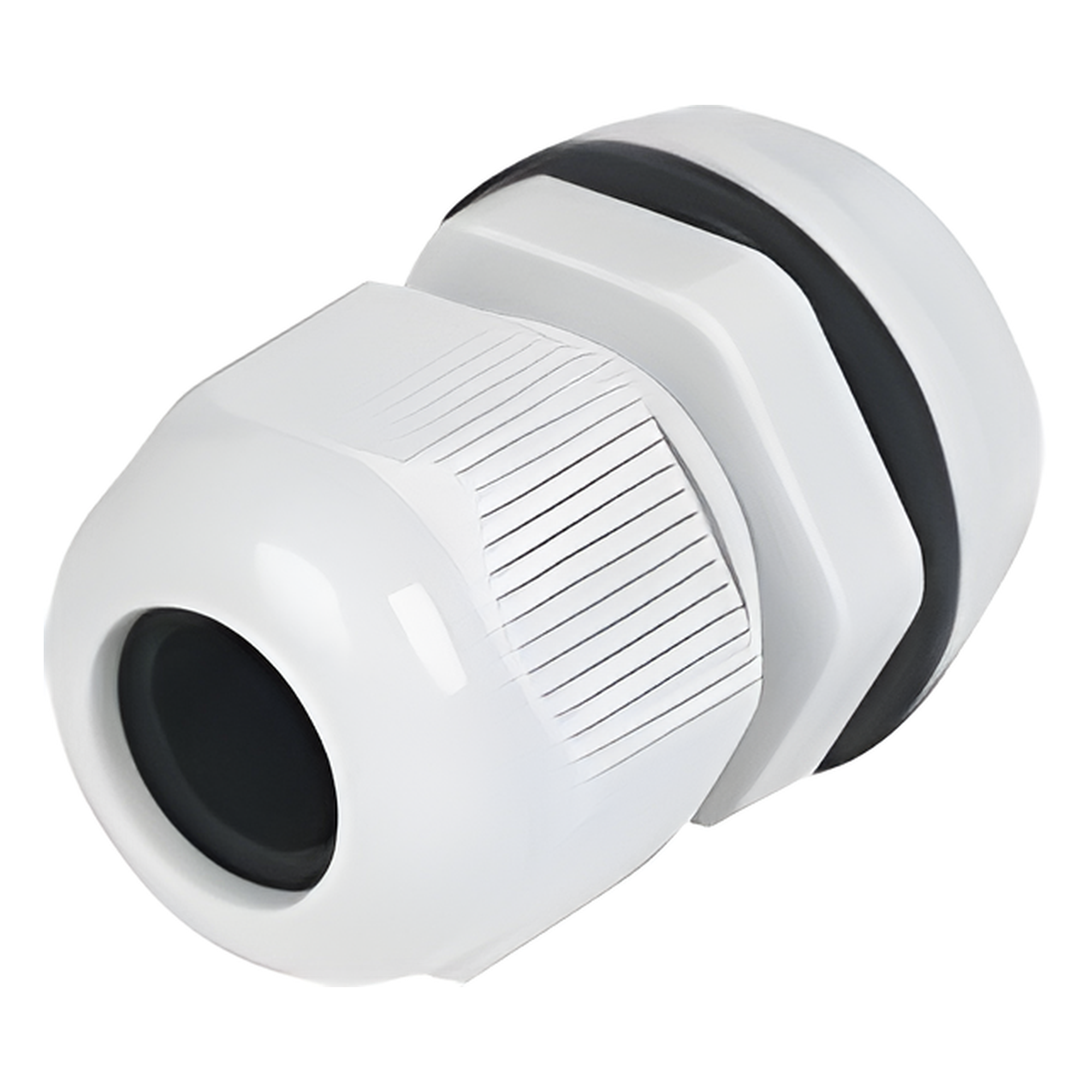 Conector Tipo Glándula / Plástico Industrial / Cable 12 a 15 mm / Rosca 24 mm (31/32") — TXPRO · SKU TXG-PG-19