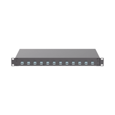 Distribuidor de Fibra Óptica, Con 12 Conectores LC Duplex (24 Fibras), Para Fibra Multimodo OM3/OM4, 1 UR