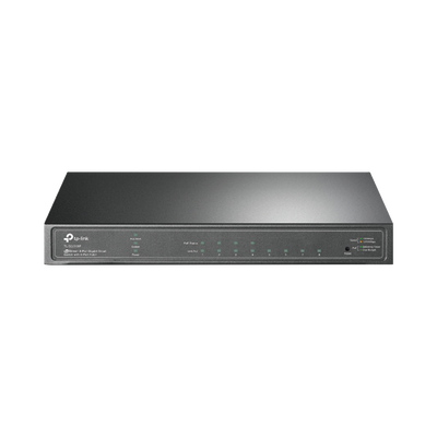 Switch Omada / 8 Puertos Gigabit / 4 Puertos PoE+ 802.3at/af / Presupuesto PoE 62 W / 30 W por Puerto / Gestión Cloud Omada / L3 Static Routing / Sin Ventilador / Metal