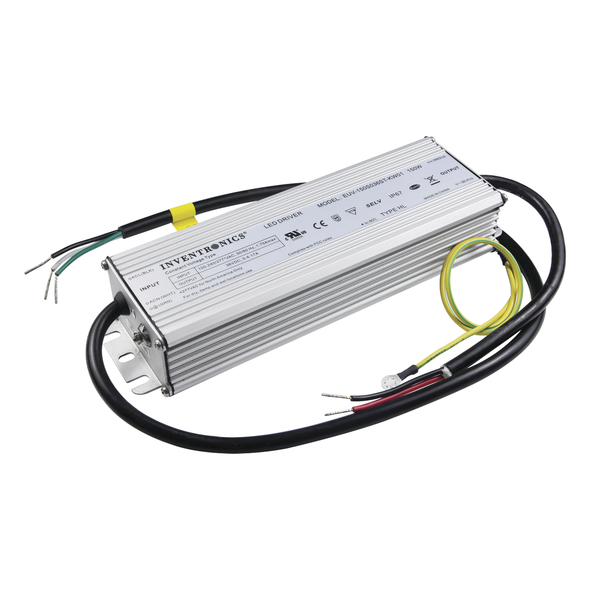 Fuente de Poder / 36 Vcc / 150 Watts / Uso para cámaras Panovu y PTZ IP — HIKVISION · SKU EUV-150S036ST-KW02