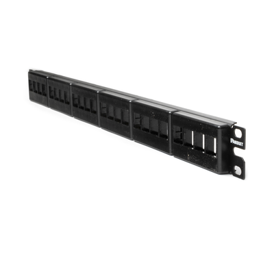 Panel de Parcheo Modular Keystone (Sin Conectores), de 24 Puertos, Espacio Para Identificación con Etiqueta Adhesiva, 1UR