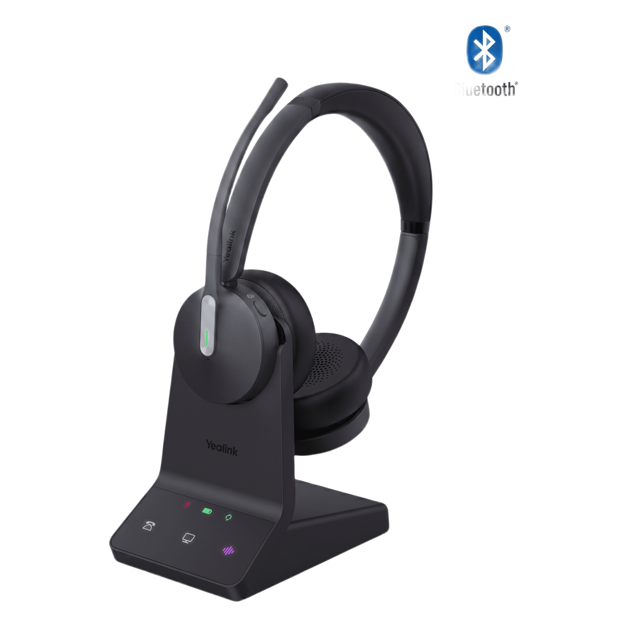 Diadema Inalámbrica Yealink WH64 DECT y Bluetooth con Capacidad de Hasta 32 Horas de Conversación — YEALINK · SKU WH64-DUAL-UC