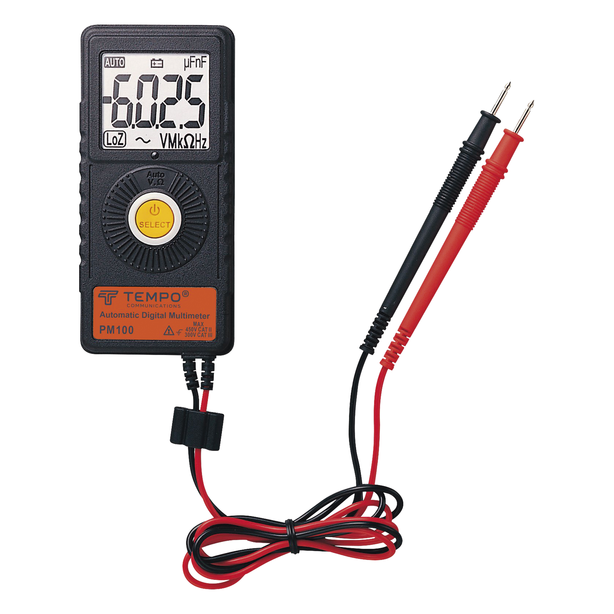 Multímetro de Bolsillo Automático — TEMPO · SKU PM-100